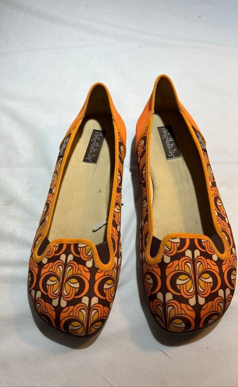 Hot Chocolate Design Retro Pattern Flats